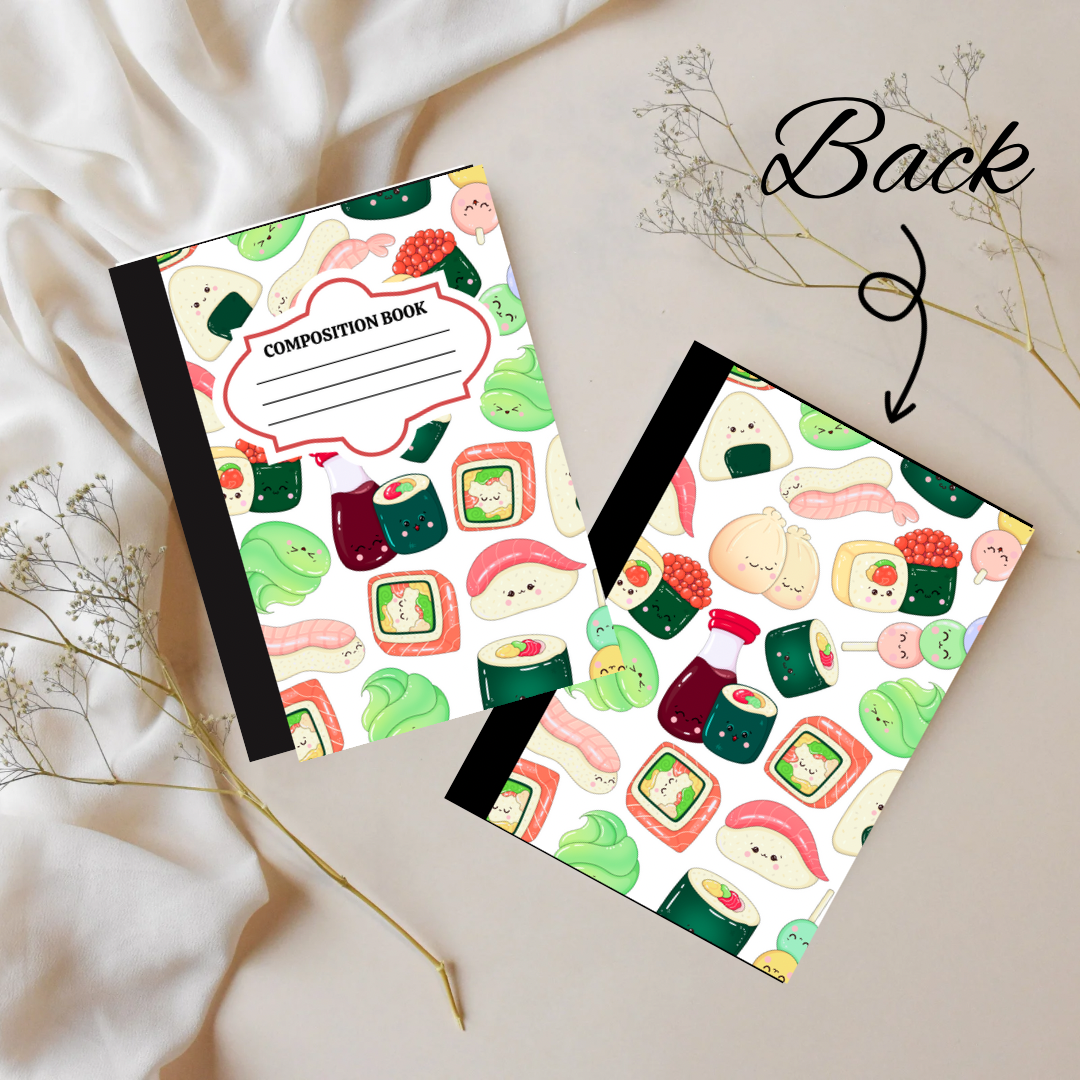 Sushi Roll Composition Book