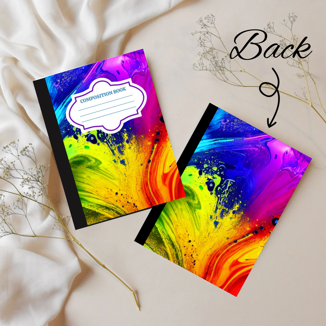 Colorful Splash Composition Book