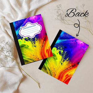 Colorful Splash Composition Book
