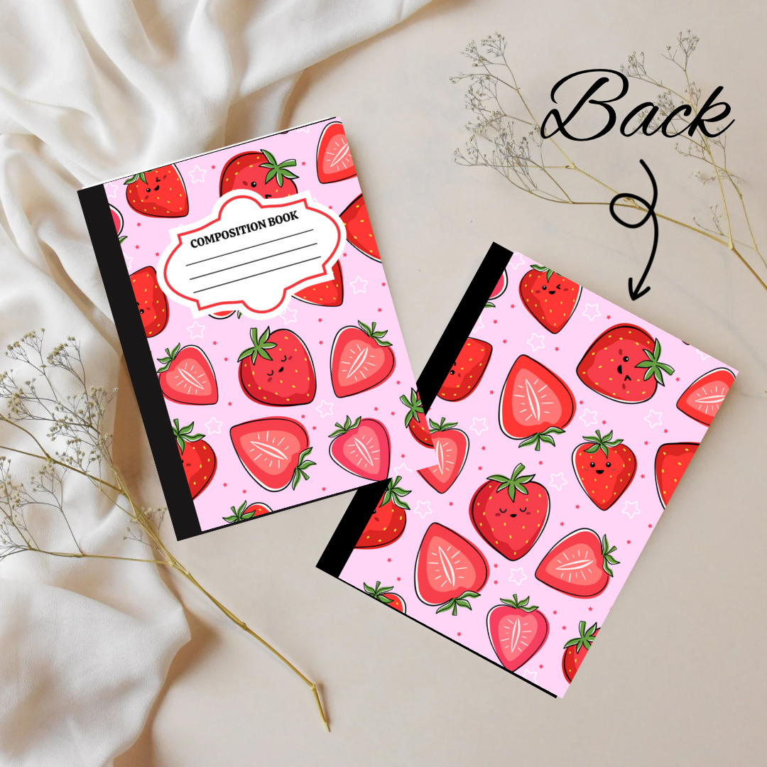 Strawberry Composition Book