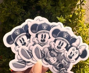 Raider Mickey Vinyl Sticker