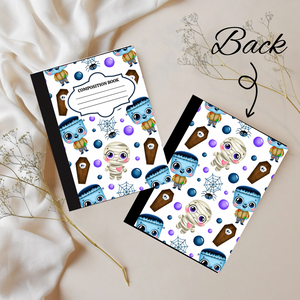 Baby Frankenstein and Mummy Composition Book