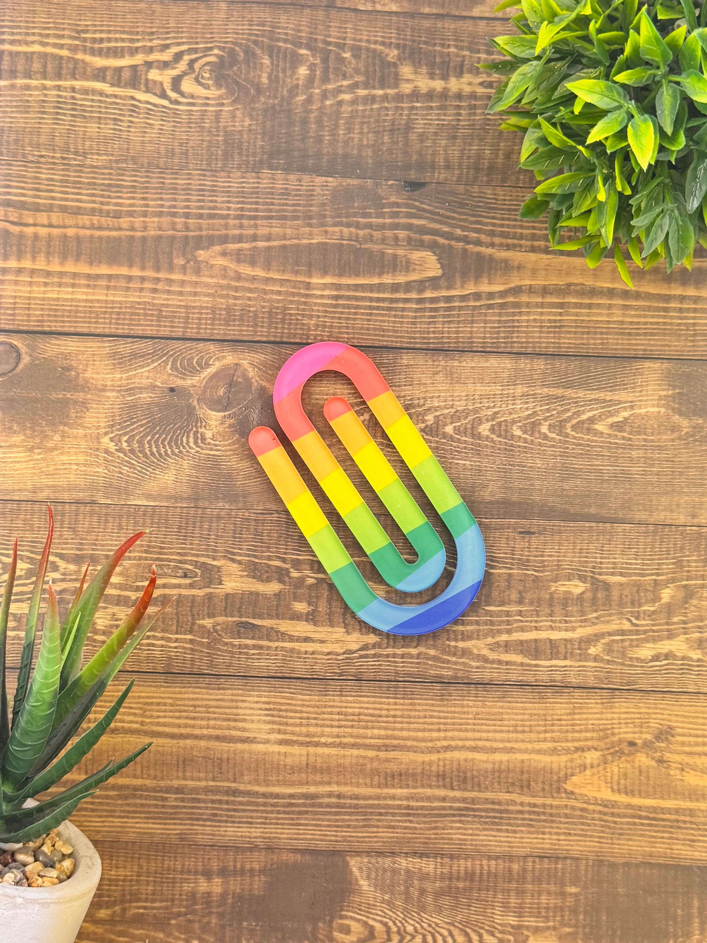Rainbow Jumbo Paperclip