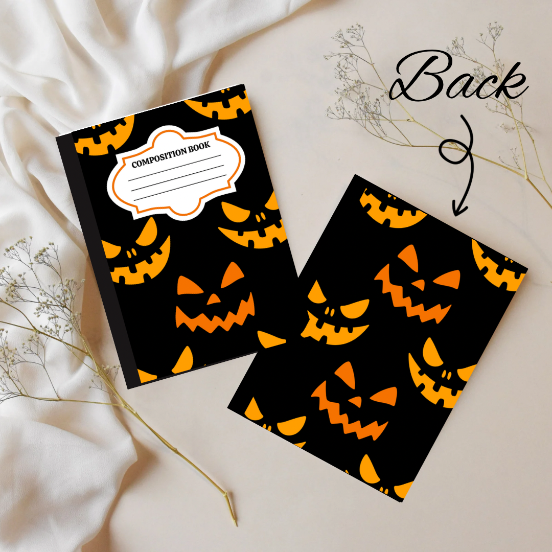 Spooky Pumpkin Composition Book