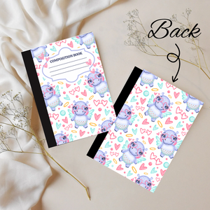 Baby Hippo Composition Book