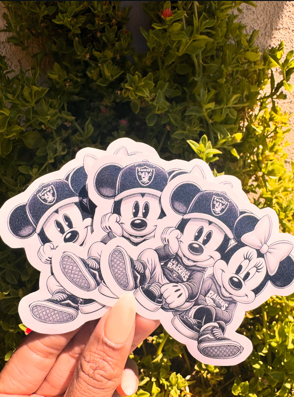 Raider Mickey Vinyl Sticker