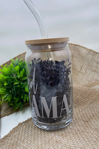 Inked Mama Glass Tumbler