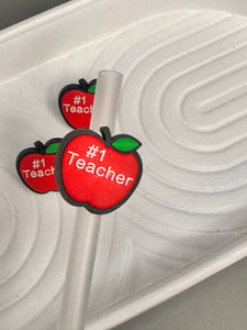 Teacher Straw Toppers