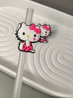 Load image into Gallery viewer, Hello Kitty Straw Toppers
