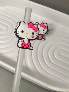 Hello Kitty Straw Toppers