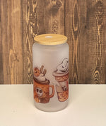 Load image into Gallery viewer, Jack Skeleton Coffee Frosted Glass
