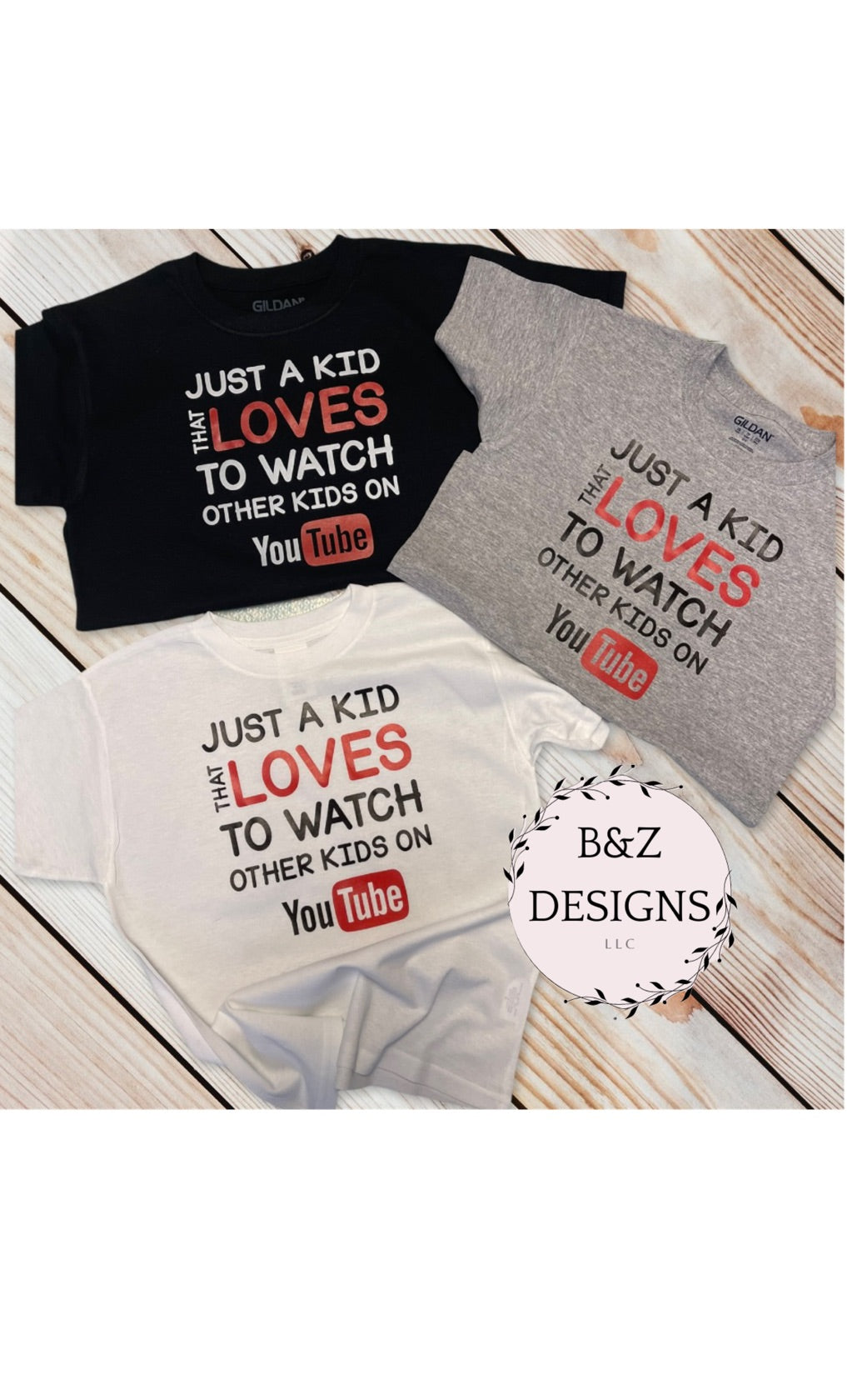 Just a Kid who likes to watch other Kids on YOUTUBE shirt