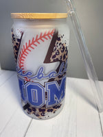 Load image into Gallery viewer, Baseball Mom Frosted Glass
