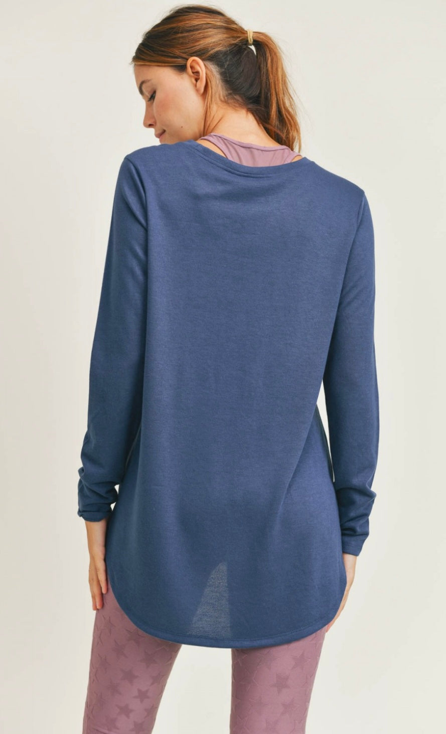 Long Sleeve Flow Top with Slits