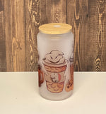 Load image into Gallery viewer, Jack Skeleton Coffee Frosted Glass
