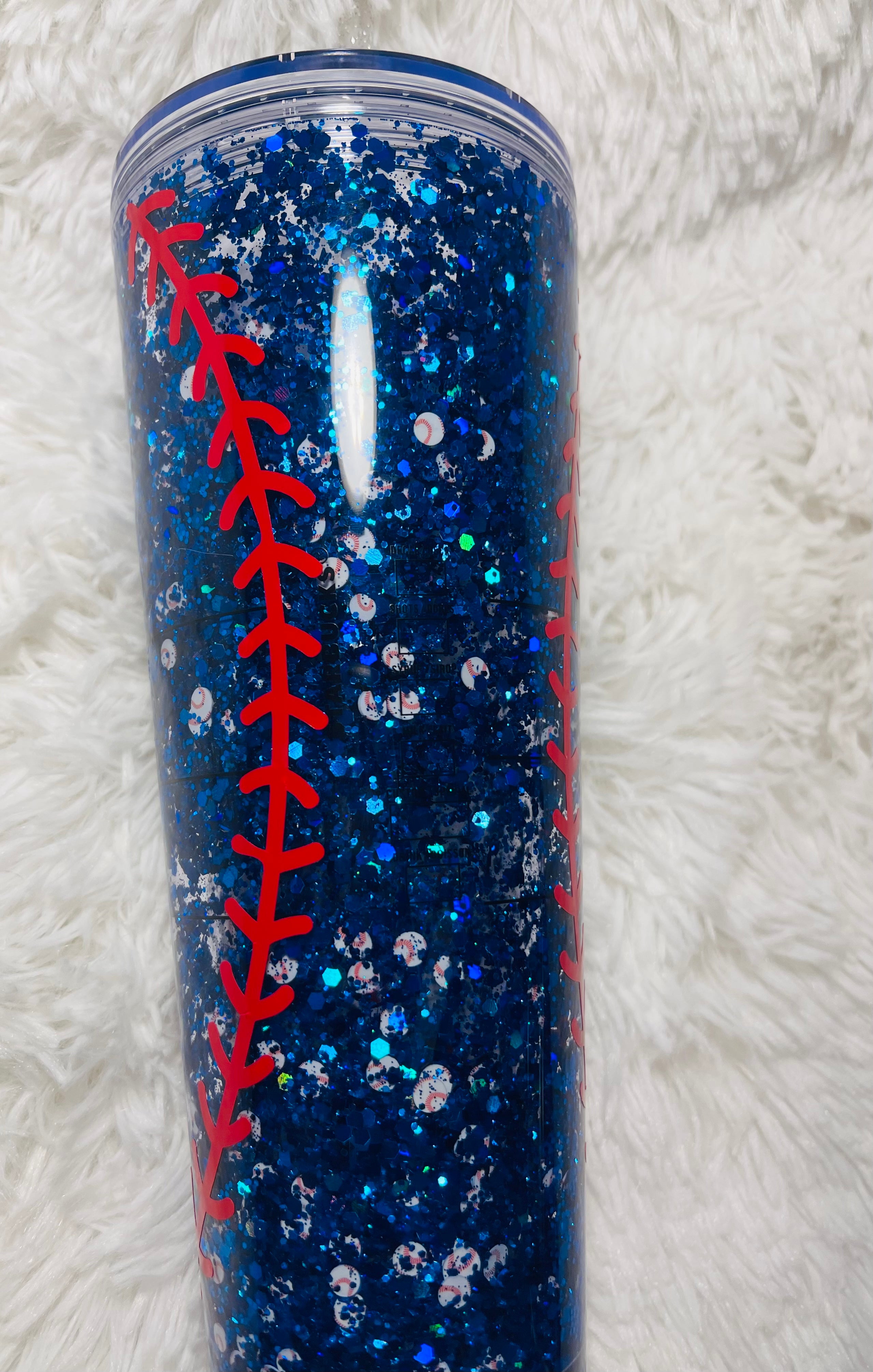 Baseball Mom Starbucks Snowglobe Tumbler